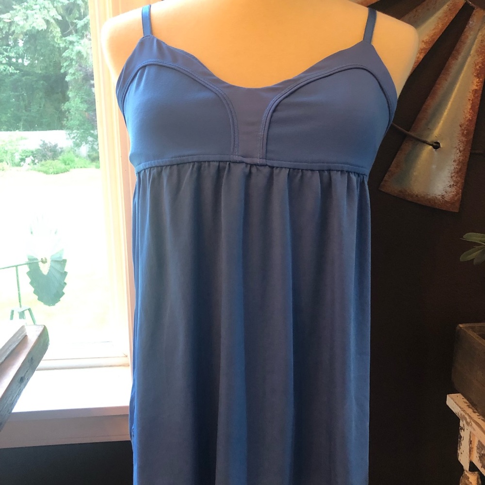 lululemon athletica Blue Spaghetti Strap Tank Dress